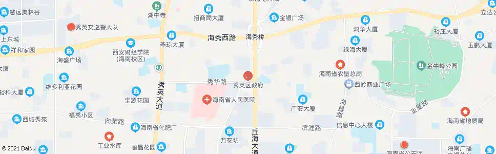 海口秀英区政府_公交站地图_海口公交_妙搜公交查询2025