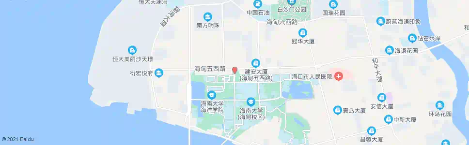 海口一八七北门_公交站地图_海口公交_妙搜公交查询2025