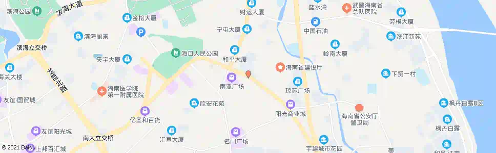海口南亚广场_公交站地图_海口公交_妙搜公交查询2025