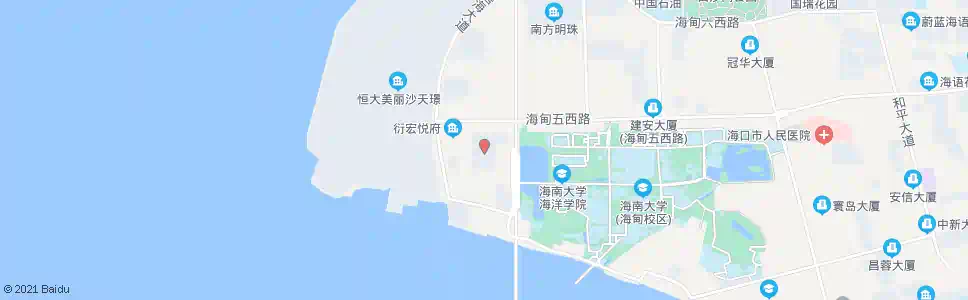 海口海大桥西小区_公交站地图_海口公交_妙搜公交查询2025