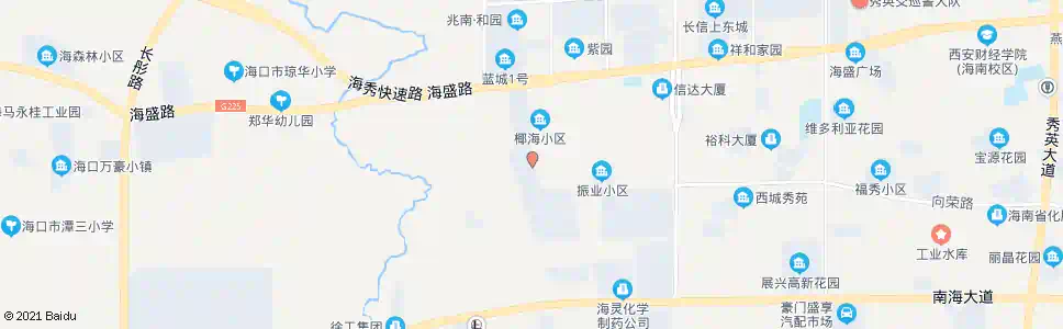 海口椰树第二工业城_公交站地图_海口公交_妙搜公交查询2025