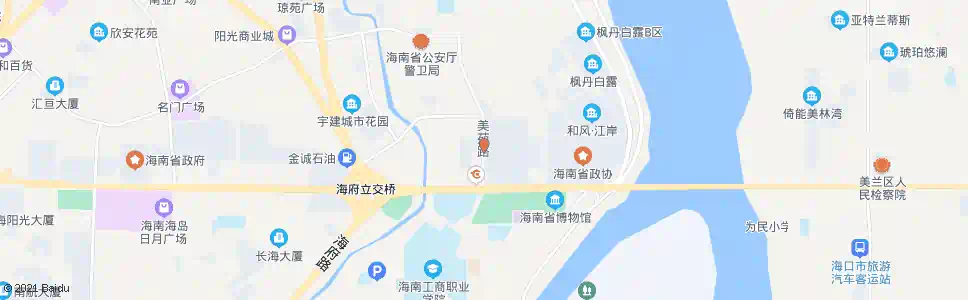 海口大润发国兴店_公交站地图_海口公交_妙搜公交查询2025