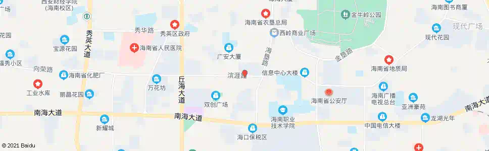 海口金山小区南门_公交站地图_海口公交_妙搜公交查询2025