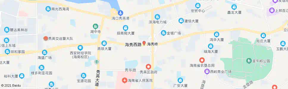 海口海秀桥_公交站地图_海口公交_妙搜公交查询2025
