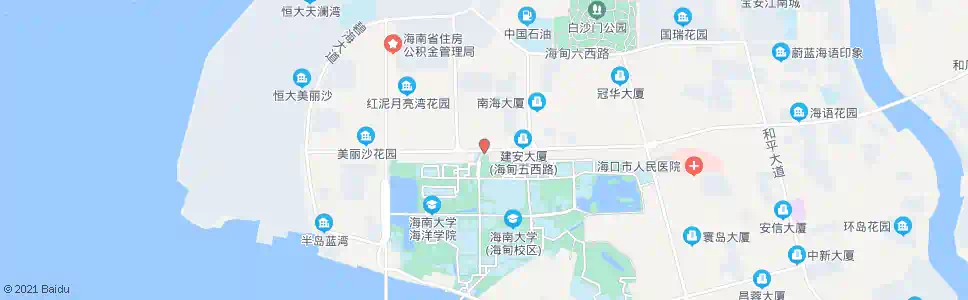 海口海大北门_公交站地图_海口公交_妙搜公交查询2025