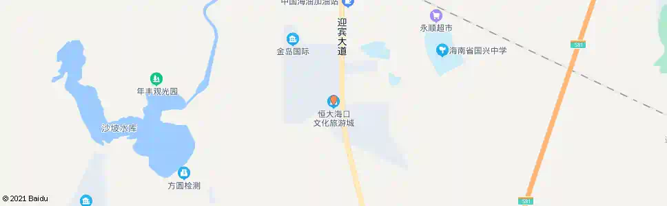 海口恒大文化旅游城_公交站地图_海口公交_妙搜公交查询2025