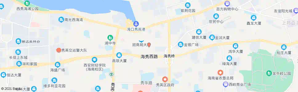 海口丘海一横路口_公交站地图_海口公交_妙搜公交查询2025
