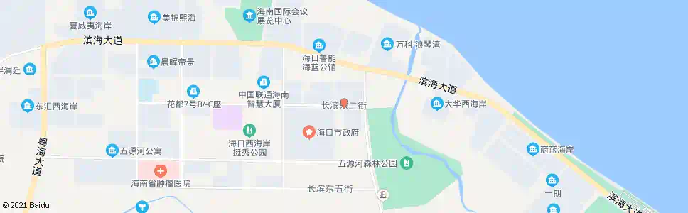 海口西岸首府_公交站地图_海口公交_妙搜公交查询2025