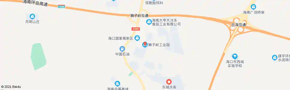 海口狮子岭工业园区_公交站地图_海口公交_妙搜公交查询2025