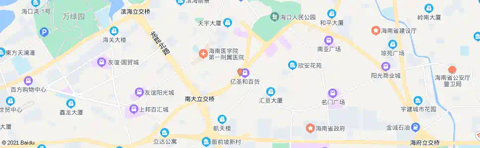 海口市九中_公交站地图_海口公交_妙搜公交查询2025