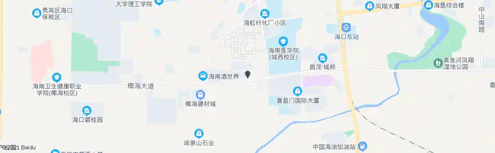 海口琼山交警大队_公交站地图_海口公交_妙搜公交查询2025