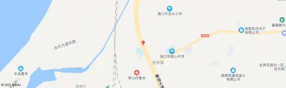 海口东环铁路荣山站_公交站地图_海口公交_妙搜公交查询2025