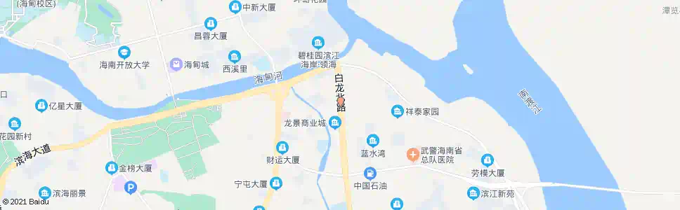 海口白龙北路口_公交站地图_海口公交_妙搜公交查询2025