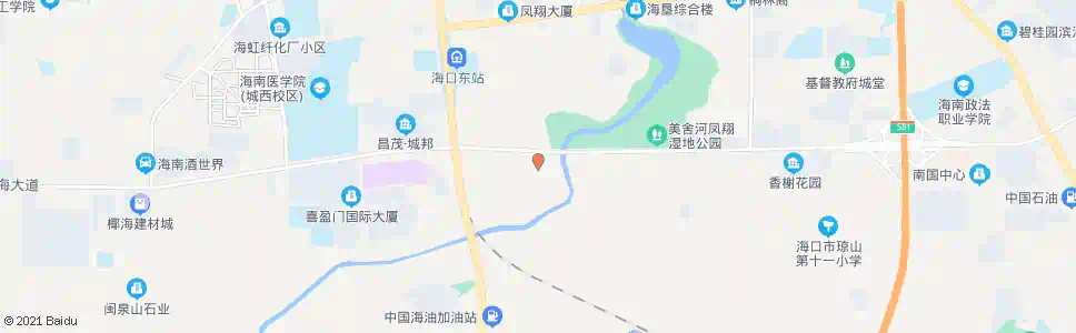 海口丁村_公交站地图_海口公交_妙搜公交查询2025