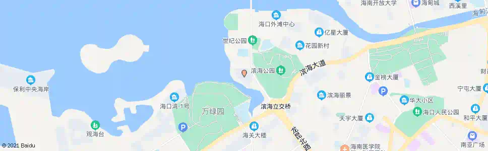 海口世纪公园(复兴城)_公交站地图_海口公交_妙搜公交查询2025