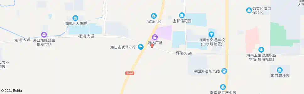 海口万达广场南门_公交站地图_海口公交_妙搜公交查询2025