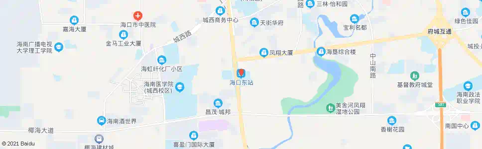 海口旅职校东门_公交站地图_海口公交_妙搜公交查询2025