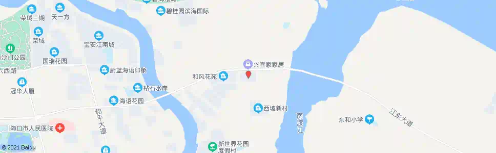 海口海鲜大世界_公交站地图_海口公交_妙搜公交查询2025