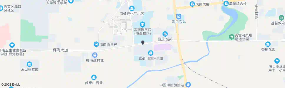 海口喜盈门_公交站地图_海口公交_妙搜公交查询2025