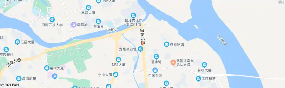 海口龙景商城_公交站地图_海口公交_妙搜公交查询2025