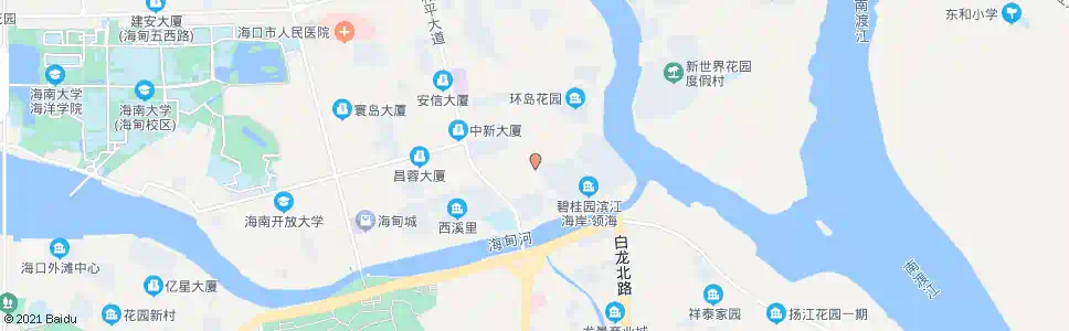 海口海甸二东路口_公交站地图_海口公交_妙搜公交查询2025