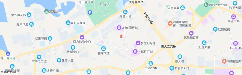 海口嘉陵大厦_公交站地图_海口公交_妙搜公交查询2025
