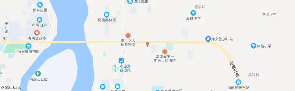 海口省检察第一分院_公交站地图_海口公交_妙搜公交查询2025