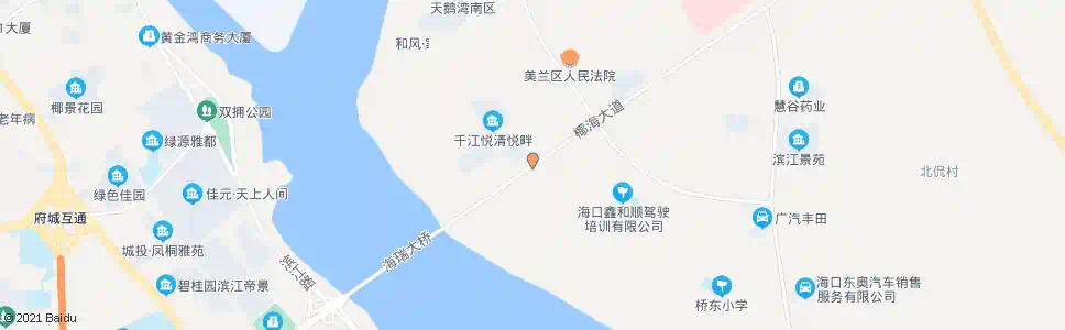 海口千江悦_公交站地图_海口公交_妙搜公交查询2025