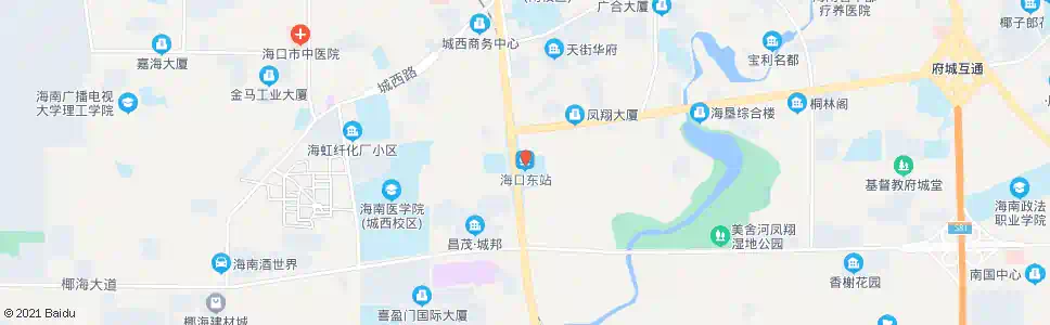 海口东排村_公交站地图_海口公交_妙搜公交查询2025