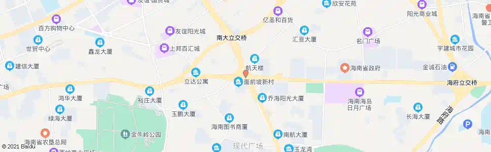 海口面前坡_公交站地图_海口公交_妙搜公交查询2025