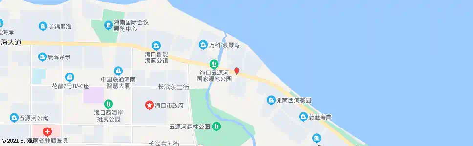 海口黄金海岸酒店_公交站地图_海口公交_妙搜公交查询2025