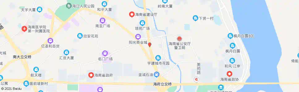 海口武警总队_公交站地图_海口公交_妙搜公交查询2025