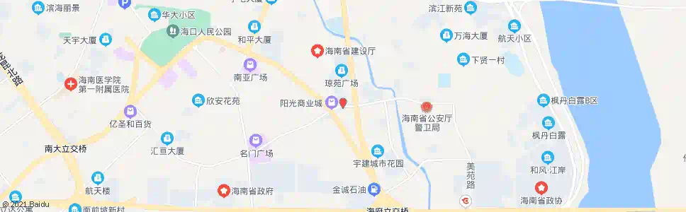 海口海府一横路_公交站地图_海口公交_妙搜公交查询2025