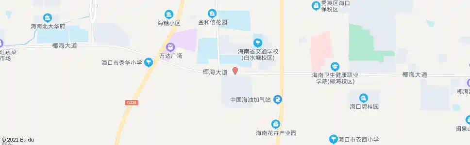 海口翰林西苑_公交站地图_海口公交_妙搜公交查询2025