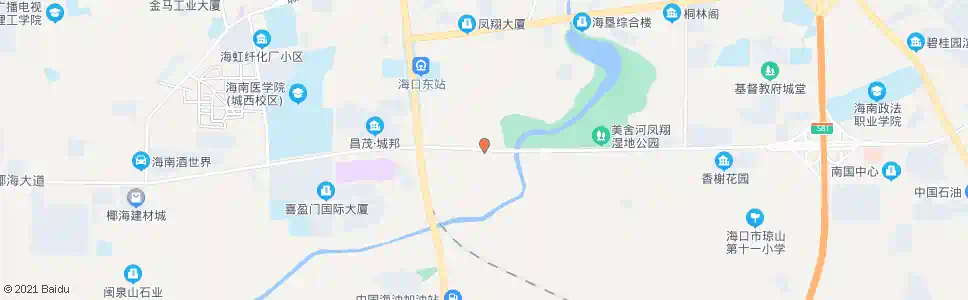 海口美舍河大桥_公交站地图_海口公交_妙搜公交查询2025