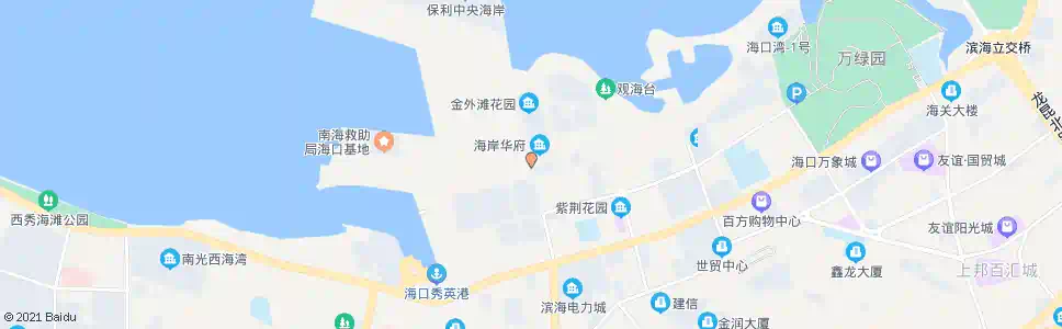 海口银通花园_公交站地图_海口公交_妙搜公交查询2025