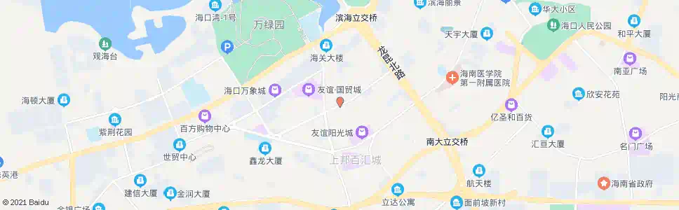 海口汇通大厦_公交站地图_海口公交_妙搜公交查询2025