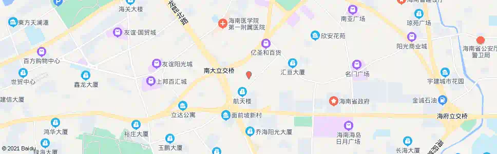 海口民航公寓_公交站地图_海口公交_妙搜公交查询2025