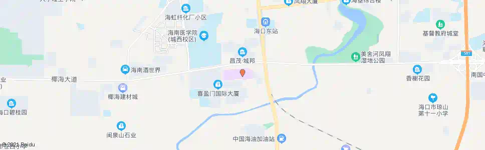 海口吾悦广场_公交站地图_海口公交_妙搜公交查询2025