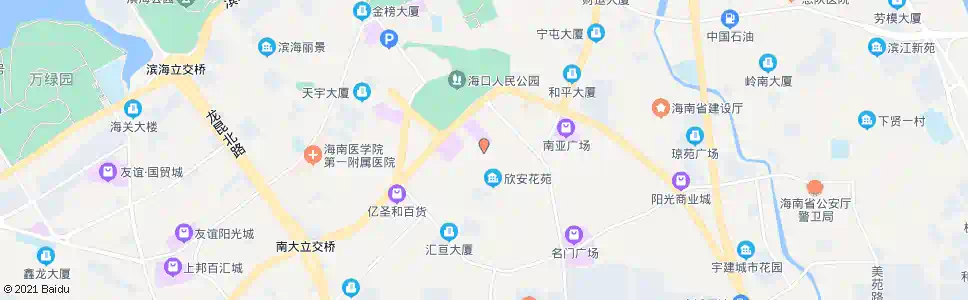 海口大英路_公交站地图_海口公交_妙搜公交查询2025