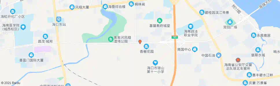 海口红星村委会_公交站地图_海口公交_妙搜公交查询2025