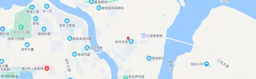 海口海新大桥_公交站地图_海口公交_妙搜公交查询2025