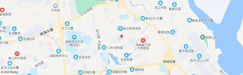 海口府城中学_公交站地图_海口公交_妙搜公交查询2025
