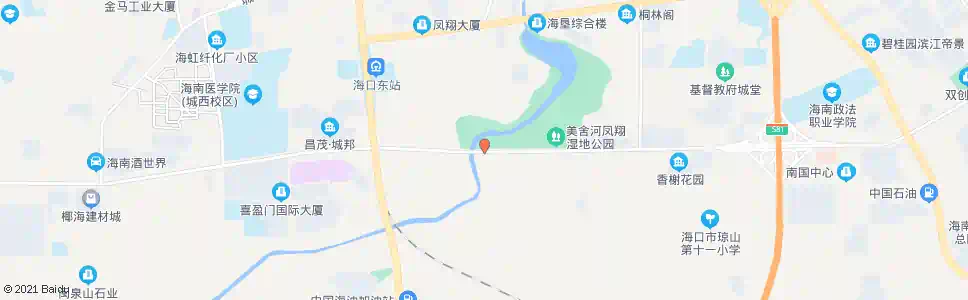 海口美舍桥_公交站地图_海口公交_妙搜公交查询2025