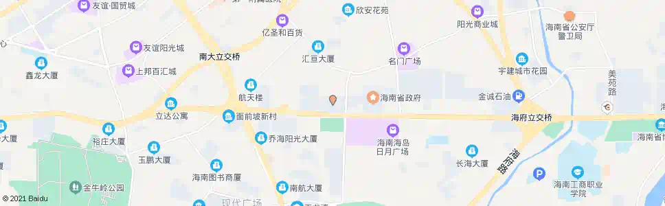 海口新海航大厦_公交站地图_海口公交_妙搜公交查询2025
