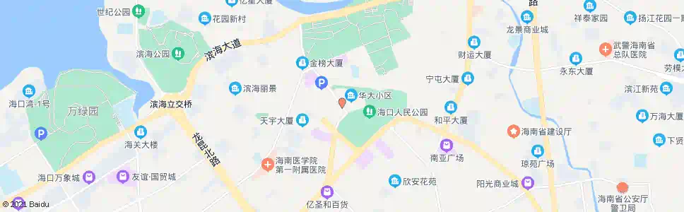 海口华侨大厦_公交站地图_海口公交_妙搜公交查询2025