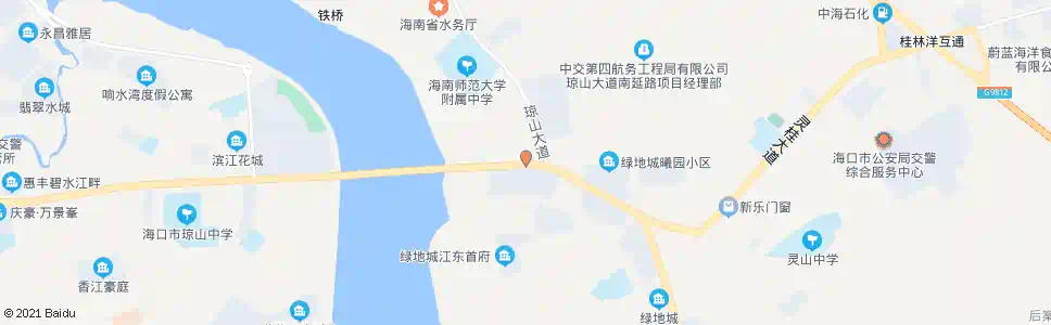 海口琼山大道路口_公交站地图_海口公交_妙搜公交查询2025