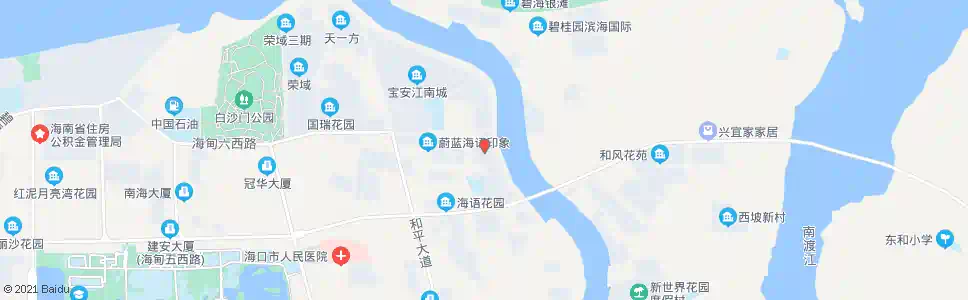 海口海景花园_公交站地图_海口公交_妙搜公交查询2025