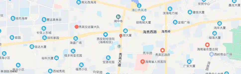 海口军供家园_公交站地图_海口公交_妙搜公交查询2025