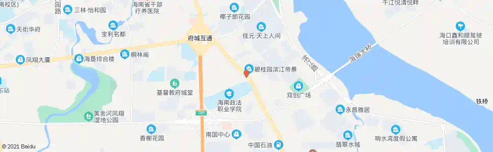 海口六合市场_公交站地图_海口公交_妙搜公交查询2025